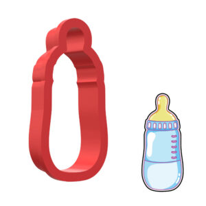 Baby Bottle 3D Cookie Cutter - STL File Digital Download