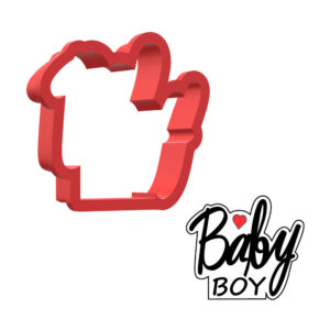 Baby Boy Plaque 3D Cookie Cutter - STL File Digital Download