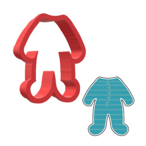 Baby Full Onesie 3D Cookie Cutter - STL File Digital Download