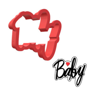 Baby Plaque 3D Cookie Cutter - STL File Digital Download