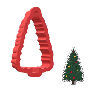Christmas Tree Style-2 3D Cookie Cutter - STL File Digital Download