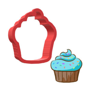 Cupcake 3D Cookie Cutter - STL File Digital Download