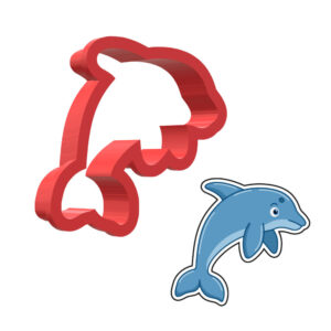 Dolphin 3D Cookie Cutter - STL File Digital Download