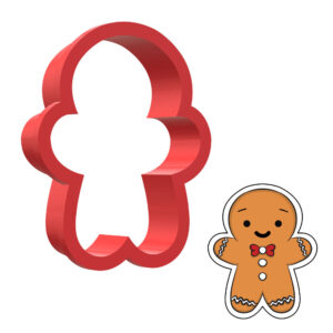 Gingerbread Man 3D Cookie Cutter - STL File Digital Download