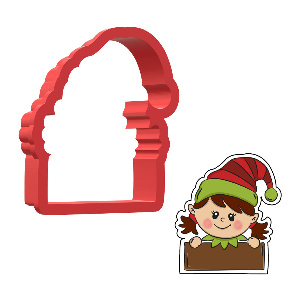 girl-elf-plaque-3d-cookie-cutter-CH1010