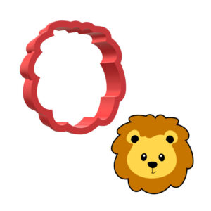 Lion Face 3D Cookie Cutter- STL File Digital Download