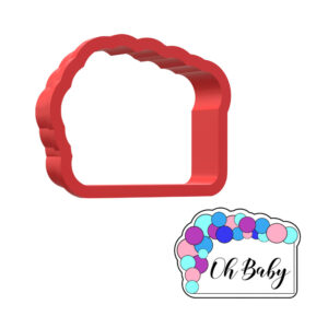 Oh Baby Plaque 3D Cookie Cutter - STL File Digital Download
