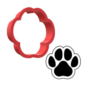Paw Print 3D Cookie Cutter - STL File Digital Download
