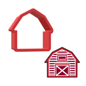 Red Barn 3D Cookie Cutter - STL File Digital Download
