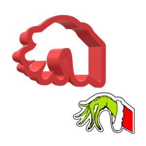 The Grinch Hand 3D Cookie Cutter