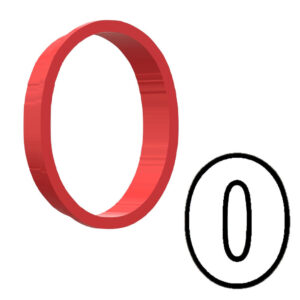 Number 0 3D Cookie Cutter - STL File Digital Download