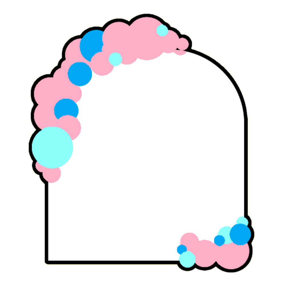 balloon-arch-plaque-3d-cookie-cutter-pl1001
