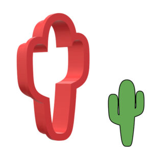 Cactus 3D Cookie Cutter - STL File Digital Download