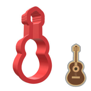 Guitar 3D Cookie Cutter - STL File Digital Download