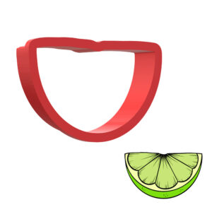 Lime Wedge 3D Cookie Cutter - STL File Digital Download