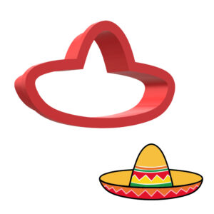 Sombrero 3D Cookie Cutter - STL File Digital Download