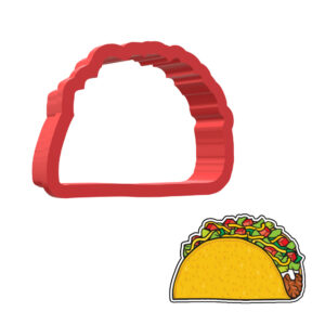 Taco 3D Cookie Cutter - STL File Digital Download
