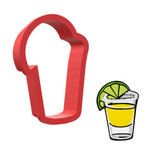 Tequila Shot 3D Cookie Cutter - STL File Digital Download