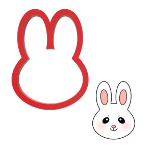 Easter Bunny Face 3D Cookie Cutter
