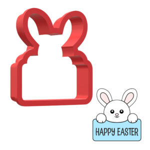 Bunny Name Plaque 3D Cookie Cutter