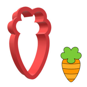 Carrot 3D Cookie Cutter