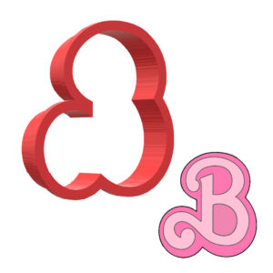 Letter B 3D Cookie Cutter