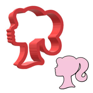 Barbie Head 3D Cookie Cutter