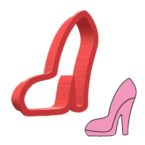 Barbie Heel 3D Cookie Cutter