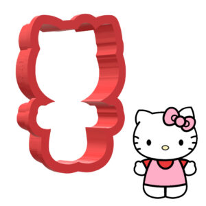 Hello Kitty Body Normal Bow 3D Cookie Cutter