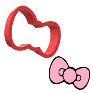 Hello Kitty Bow 3D Cookie Cutter