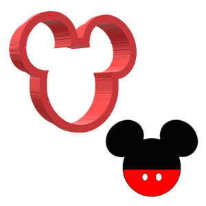 Black N Red Head 3D Cookie Cutter