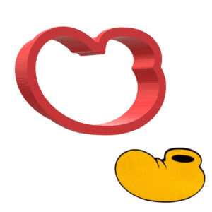 Mickey Mouse Shoe 3D Cookie Cutter