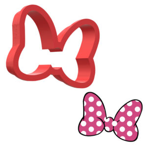 Minnie Mouse Bow 3D Cookie Cutter