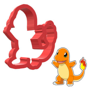 Charmander Pokemon 3D Cookie Cutter - STL File Digital Download