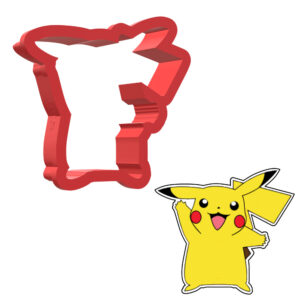 Pikachu Pokemon 3D Cookie Cutter - STL File Digital Download