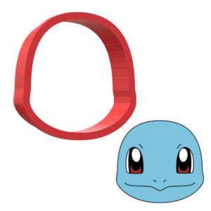 Squirtle Face Pokemon 3D Cookie Cutter