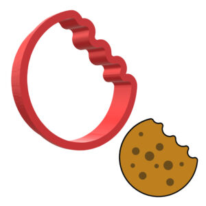 Cookie Bite 3D Cookie Cutter - STL File Digital Download