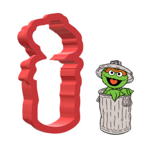 Oscar The Grouch Sesame Street 3D Cookie Cutter