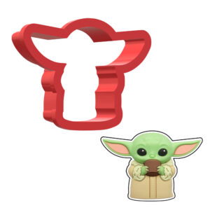 Grogu No Shell Star Wars 3D Cookie Cutter