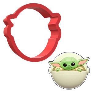 Grogu With Shell 3D Cookie Cutter