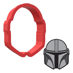 Mandalorian Mask Star Wars 3D Cookie Cutter