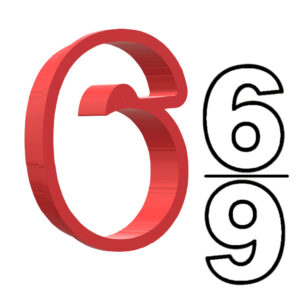 Number 6 or 9 3D Cookie Cutter - STL File Digital Download