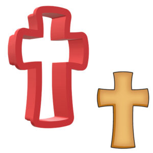 Cross Style 1 3D Cookie Cutter - STL File Digital Download