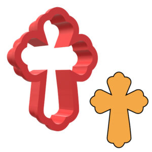 Cross Style 2 3D Cookie Cutter - STL File Digital Download