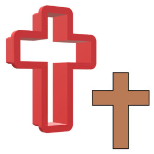 Cross Style 3 3D Cookie Cutter - STL File Digital Download