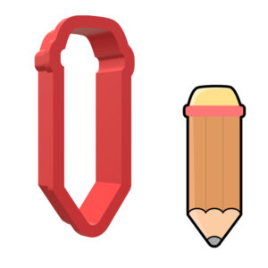 Pencil 3D Cookie Cutter - STL File Digital Download