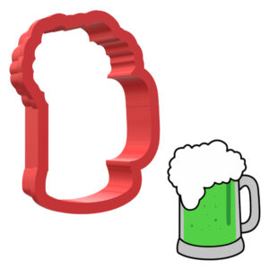 Green Beer Mug 3D Cookie Cutter - STL File Digital Download