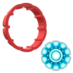 Iron Man Reactor 3D Cookie Cutter - STL File Digital Download