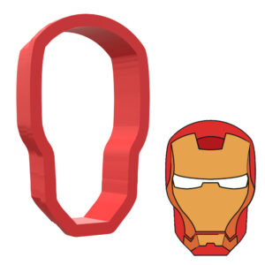 Iron Man Face 3D Cookie Cutter - STL File Digital Download