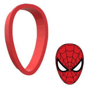 Spiderman Face 3D Cookie Cutter - STL File Digital Download